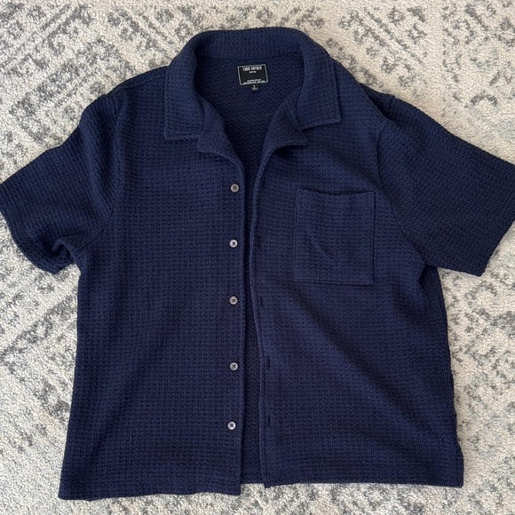 Todd Snyder Other - Todd Snyder Textured Blue Knit Shirt